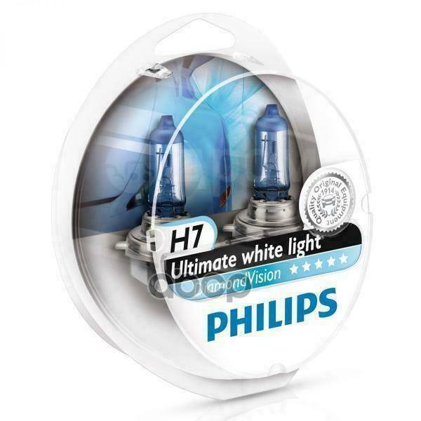 Купить Лампы H7 12V 55W Px26d 5000K Diamondvision (Бокс, 2Шт) Philips .