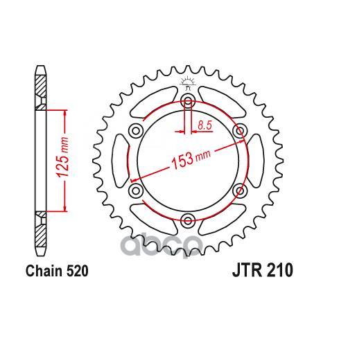   Jt Jtr210.49sc  JT Sprockets JTR21049SC 