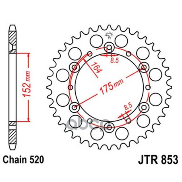   Jt Jtr853.50 JT Sprockets . JTR853.50 