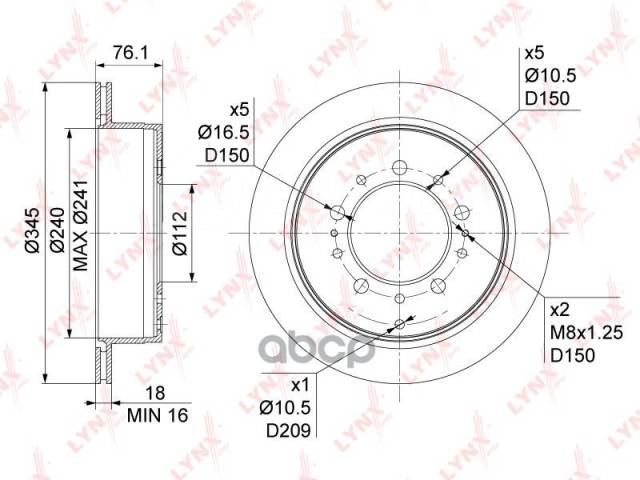 Купить Диск Тормозной Тойота/Тоета/Таёта/Toyota Land Cruiser J200 4.5D ...