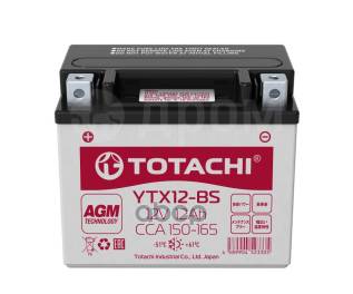  Totachi Moto Ytx12-Bs 12 / R Agm Totachi . 90012 