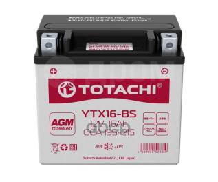   12V 16 / "Totachi" Agm Ytx16-Bs 195-215 ( ) (15087161) Totachi . 90016 