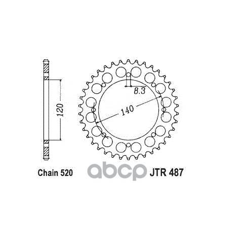   JT Sprockets . JTR487.44 