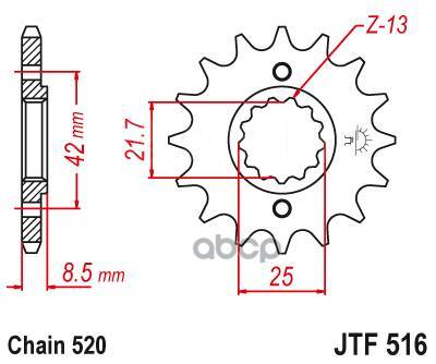   JT Sprockets . JTF516.14 