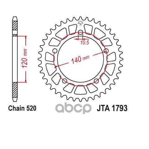   Jt Jta1793.45  JT Sprockets JTA179345 