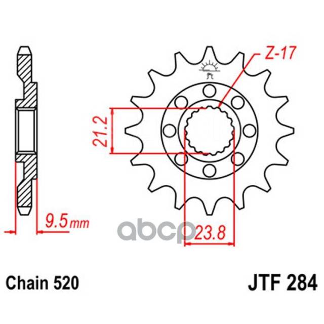   Jt Jtf284.12 JT Sprockets . JTF284.12 