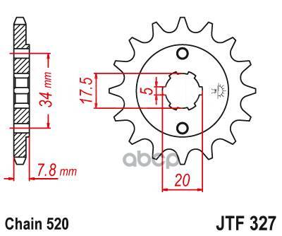   Jt Jtf327.13 JT Sprockets JTF32713 