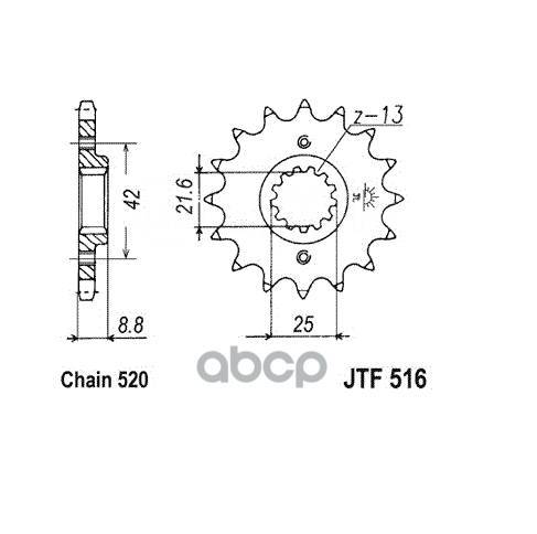   Jt Jtf516.16 JT Sprockets . JTF516.16 