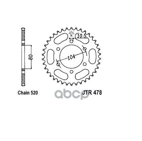   JT JTR478.46ZBK JT Sprockets . JTR478.46ZBK 