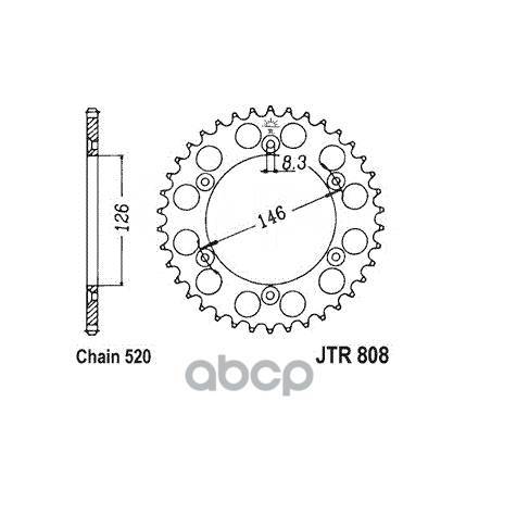   Jt Jtr808.44 JT Sprockets . JTR808.44 JT Sprockets JTR80844 