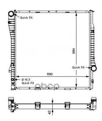 Купить Радиатор Двигателя (Al) Bmw X5 3.0D 00- 55328 NRF арт. 55328 в ...