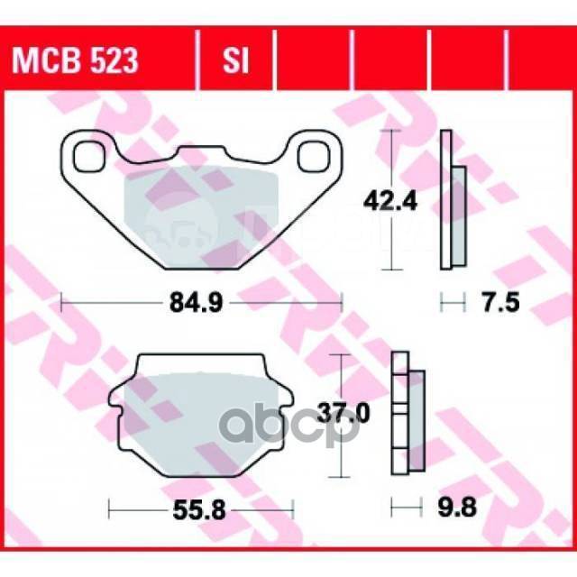 .  84,9X42,4X7,5/55,8X37x9,8 Moto Derbi / Gas-Gas / Husaberg / Husqvarna / Kawasaki / Ktm / Suzuki / Tgb / Quadzilla TRW . MCB52...