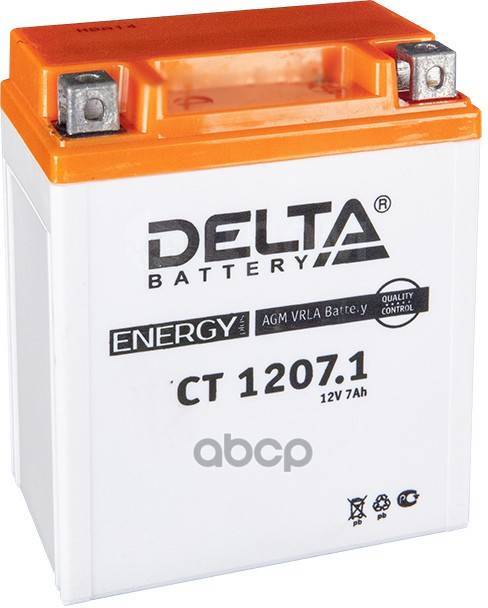  Delta Battery Agm 7 /  R+ 114X70x132  En 100  DELTA battery . CT 1207.1 