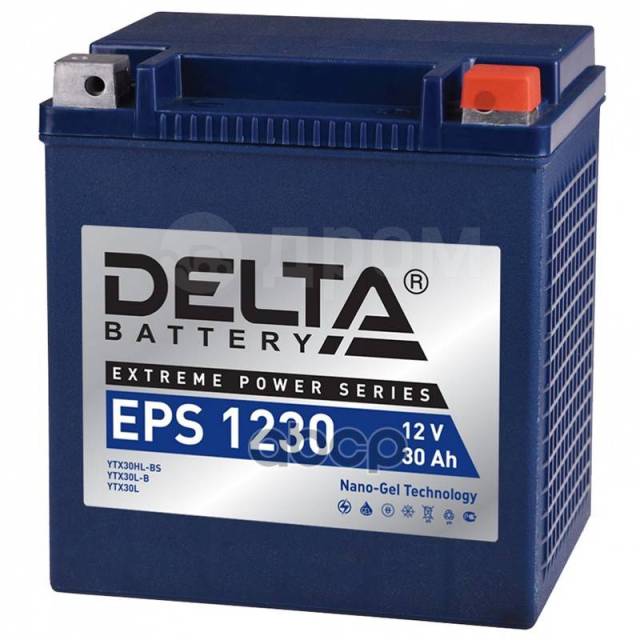  Delta Battery Agm 30 /  R+ 166X130x175  En 360  DELTA battery . EPS 1230 