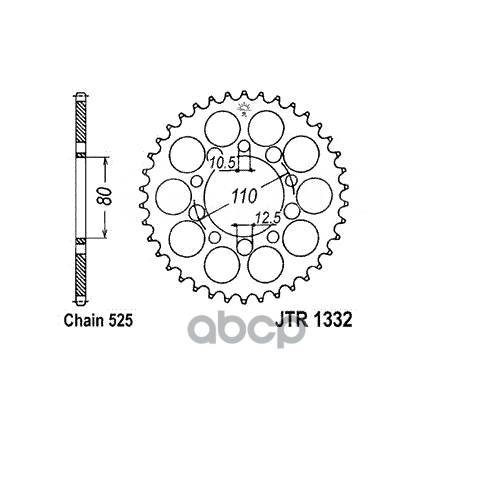   Jt Jtr1332.41 JT Sprockets JTR133241 