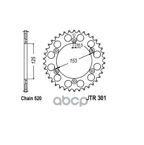   Jt Jtr301.45 JT Sprockets . JTR301.45 