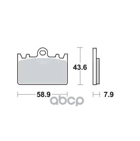  . . 59.0 X 43.0 X 8.0 Mm Moto Kawasaki TRW . MCB643 