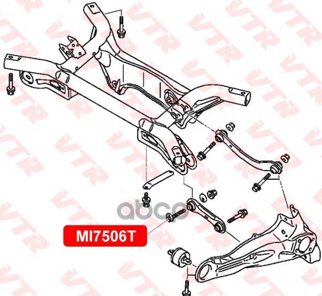 Купить Болт-Эксцентрик Регулировки Развала Задних Колес VTR арт ...