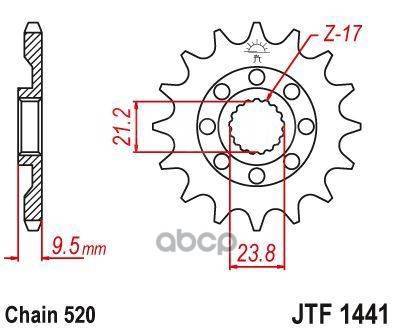   Jt Jtf1441.13sc  JT Sprockets . JTF1441.13SC 