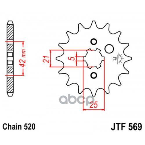   Jt Jtf569.15 JT Sprockets JTF56915 