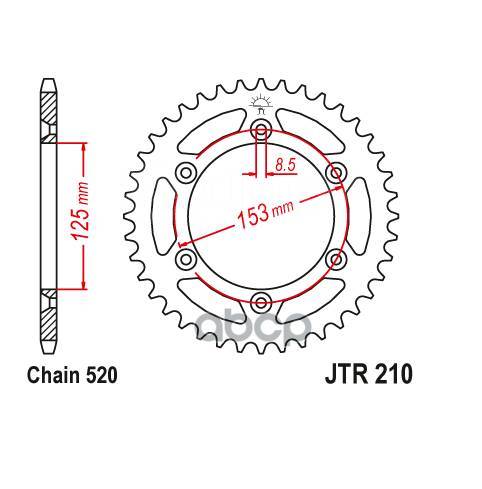   Jt Jtr210.51sc  Jt Sprockets Jtr21051sc JT Sprockets . JTR210.51SC 