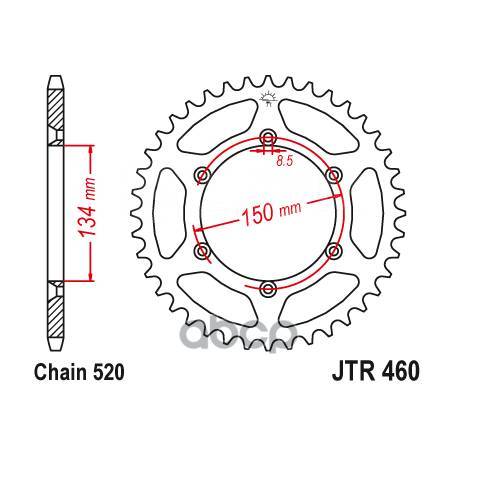   Jt Jtr460.50sc  Jt Sprockets Jtr46050sc JT Sprockets . JTR460.50SC 