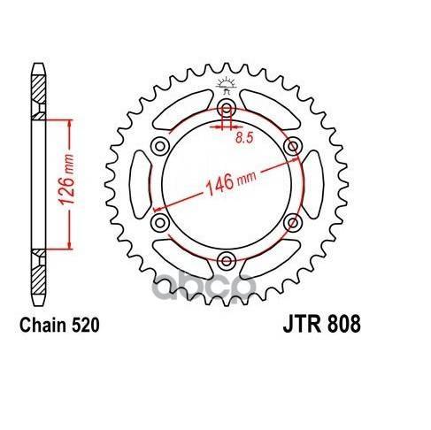   JT Sprockets . JTR808.43 