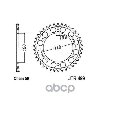   JT Sprockets . JTR499.40 