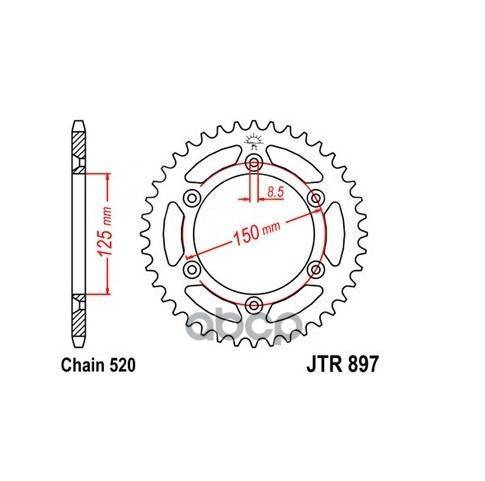   Jt Jtr897.50sc  Jt Sprockets Jtr89750sc JT Sprockets . JTR897.50SC 