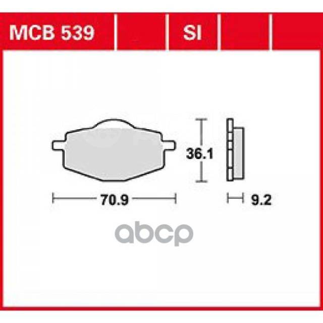   710 X 360 X 94 Mm Moto TRW . MCB539 