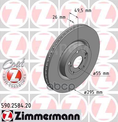   Toy Avensis 03-   295X26 Zimmermann . 590.2584.20