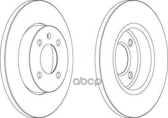    Vw Golf Iii/Passat B3/B4/Caddy 96-04 /D=256Mm Ferodo Ddf205 Ferodo . DDF205