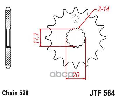   Jt Jtf564.13 JT Sprockets . JTF56413 