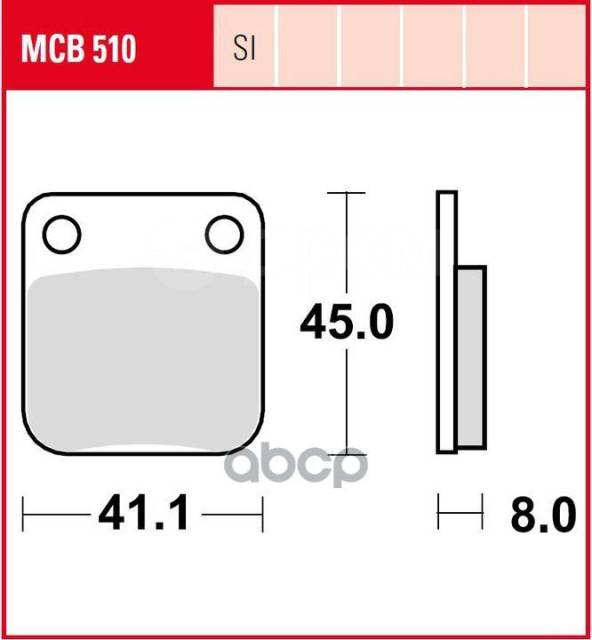 .  41,1X45x8 Moto Daelim 50-125, 99->, Honda 50-125, 04-> Kawasaki Kh/Zl, 125, 81-99, Suzuki 125-250, 85-01 TRW . MCB510 