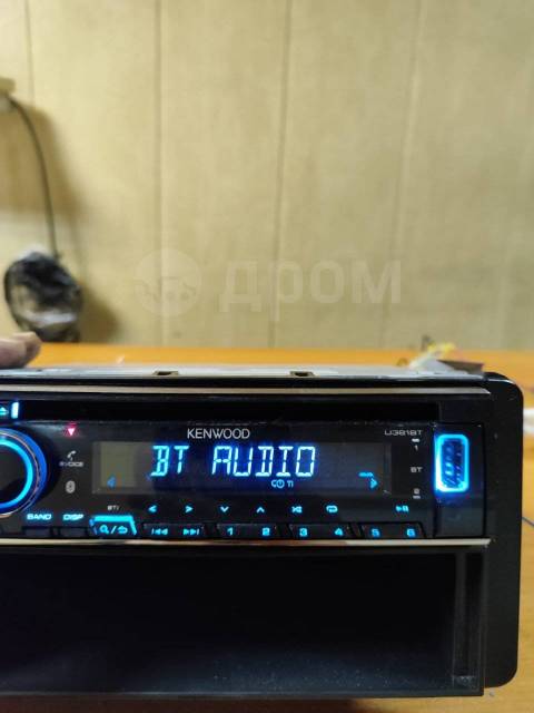 Магнитола Kenwood U381BT, 1 DIN — 178x50 мм, б/у, в наличии. Цена: 5 500₽  во Владивостоке