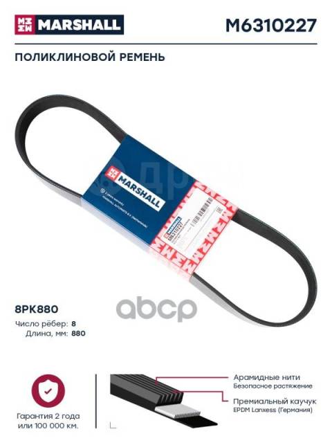 Купить Ремень Приводной Двигателя Автомобиля Поликлиновой 8Pk880 ...