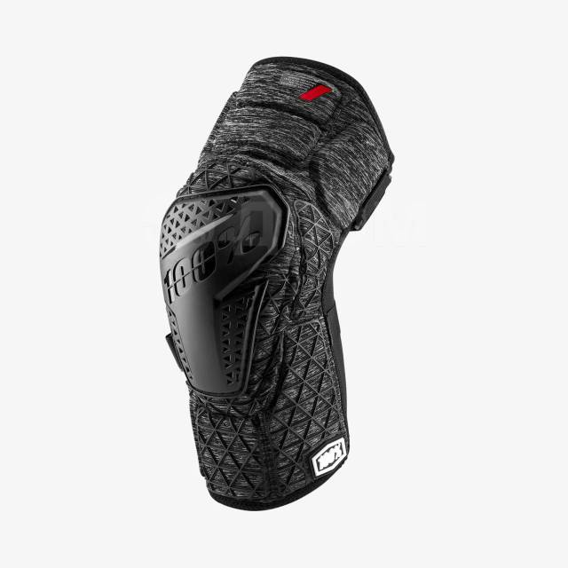  100% Surpass Knee Guards (Grey Heather/Black, 2020),  L 