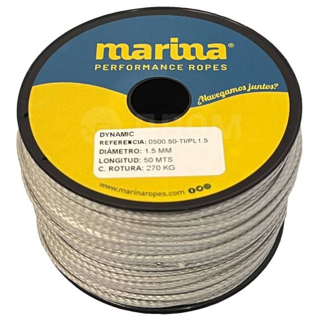   Silver 5 mm Marina performance ropes 0500.25/PL5 Dynamic 25 m 