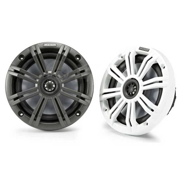  Usb-  Charcoal / White 195W Kicker KA45KM654 KM 6.5?? Coaxial 