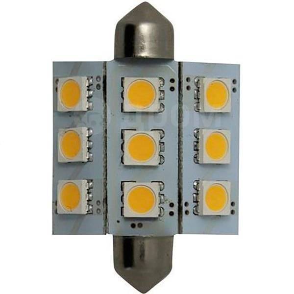     Grey, 2  Goldenship GS10531 10-30V 2W Festoon 9 SMD 5050 