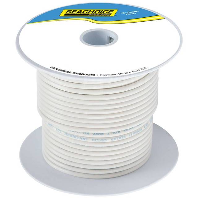    White 30.5 m Seachoice 50-63089 12 AWG 