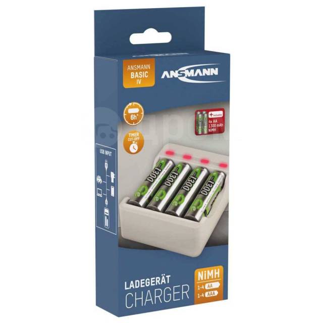      White Ansmann 1001-0120-01 Akku 1001-0120-01 1300mAh 