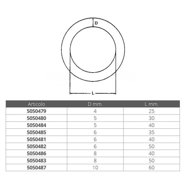      Silver 6 x 40 mm , 3  Nantong five-wood 5050481 