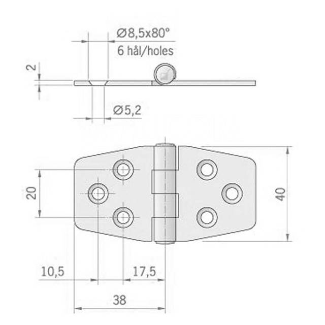       Silver Roca ab. 4949204 76x40x2 mm 