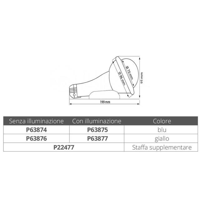   Yellow 199 x 95 mm Plastimo P63876 Iris 100 