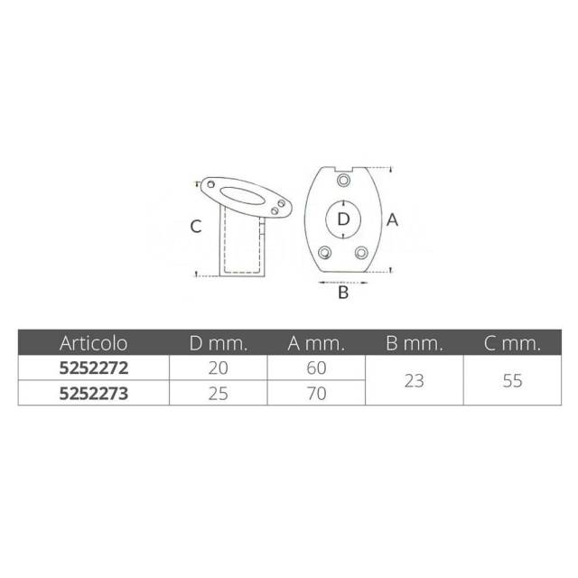       Grey 20 mm Forniture nautiche italiane 5252272 