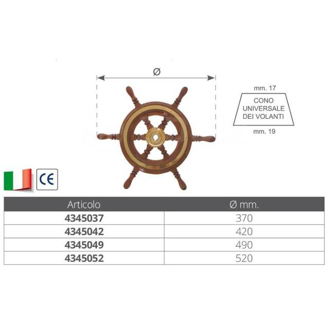      Brown / Bronze 370 mm Savoretti 4345037 