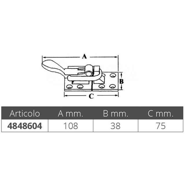     Silver 108 x 38 mm Marine town 4848604 