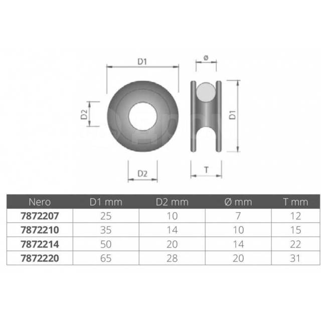   Black 20 mm Ubi maior 7872220 