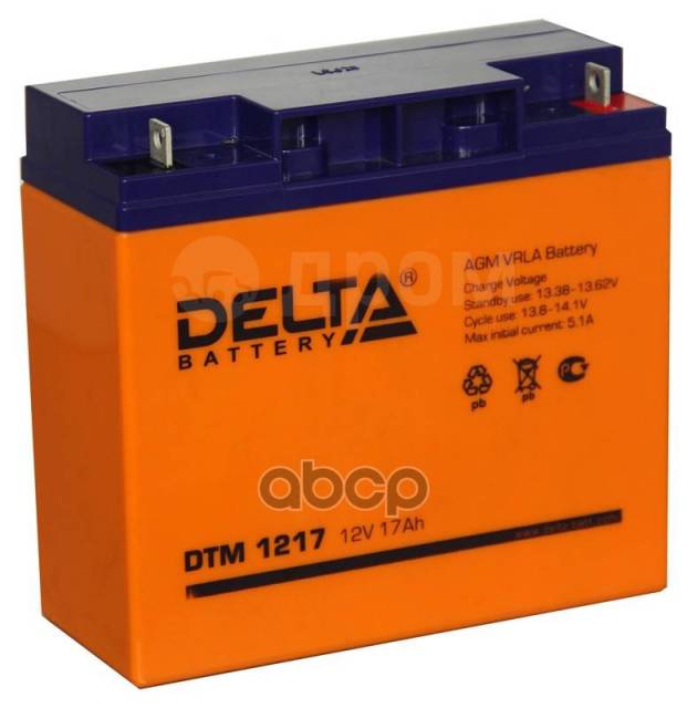   12  17 / .. Delta Dtm Agm 181  77  167 Dtm 1217 DELTA battery . DTM 1217 